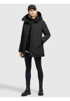 Khujo KANDA - Wintermantel - Schwarz -Pier One Store 050cf8cb8f45498f81e7416c751faa64