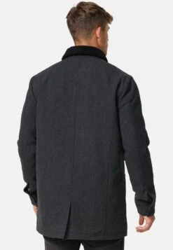 Indicode Jeans FALMO - Kurzmantel - Mini Herringbone Black -Pier One Store 093d77247ad94084b701341ee666099d