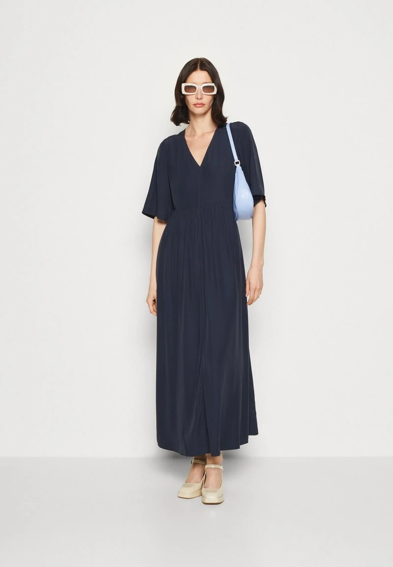 Marc O'Polo DRESS FEMININE SHAPE V NECK WING SLEEVES - Maxikleid - Deep Blue Sea 4 Marc O'Polo DRESS FEMININE SHAPE V NECK WING SLEEVES - Maxikleid - Deep Blue Sea – Bild 2