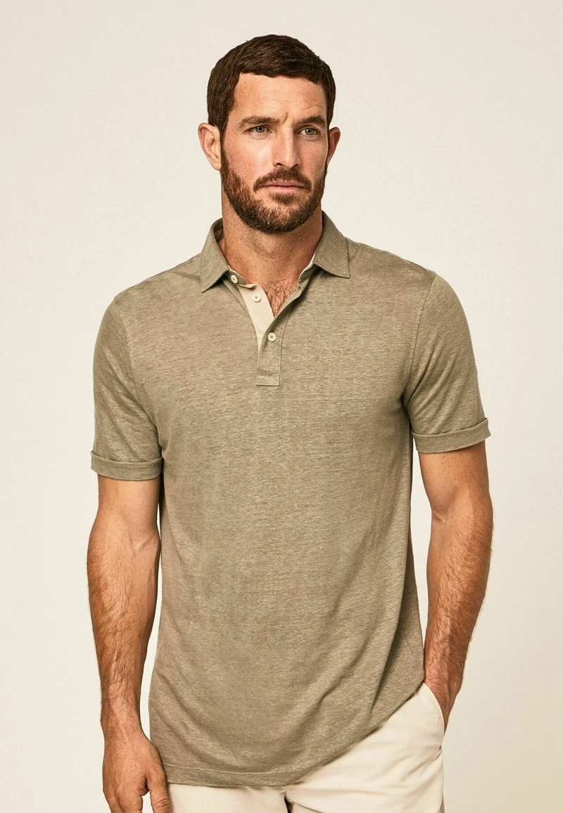 Hackett London JSY STR TRIM - Poloshirt - Khaki 7 Hackett London JSY STR TRIM - Poloshirt - Khaki – Bild 5