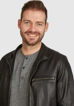 Bugatti LEONARDO - Lederjacke - Schwarz -Pier One Store 27204f1019dc4eb69c3567884269a9b0