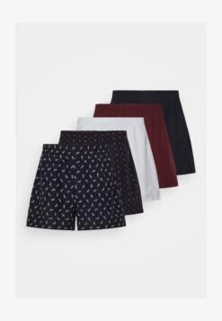 Pier One 5 PACK - Boxershorts - Dark Blue/bordeaux/ Blue -Pier One Store 3422d9ed8c4f49da9db171652d2bfcfc