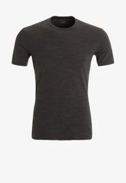 Icebreaker MERINO ANATOMICA SS CREWE - Unterhemd/-shirt - Jet Heather/black -Pier One Store 4993cc330aee4c50bb064fb45cdc2547