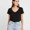 Anna Field T-Shirt Basic - Black 2 Anna Field T-Shirt Basic - Black -Pier One Store 5129dfccf7094e4c99fc893f4a5340f1