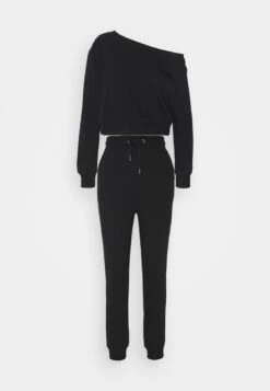 Even&Odd Off Shoulder&Jogger Set - Sweatshirt - Black -Pier One Store 55a455470d0742fbb92bb2b728127aa2 1