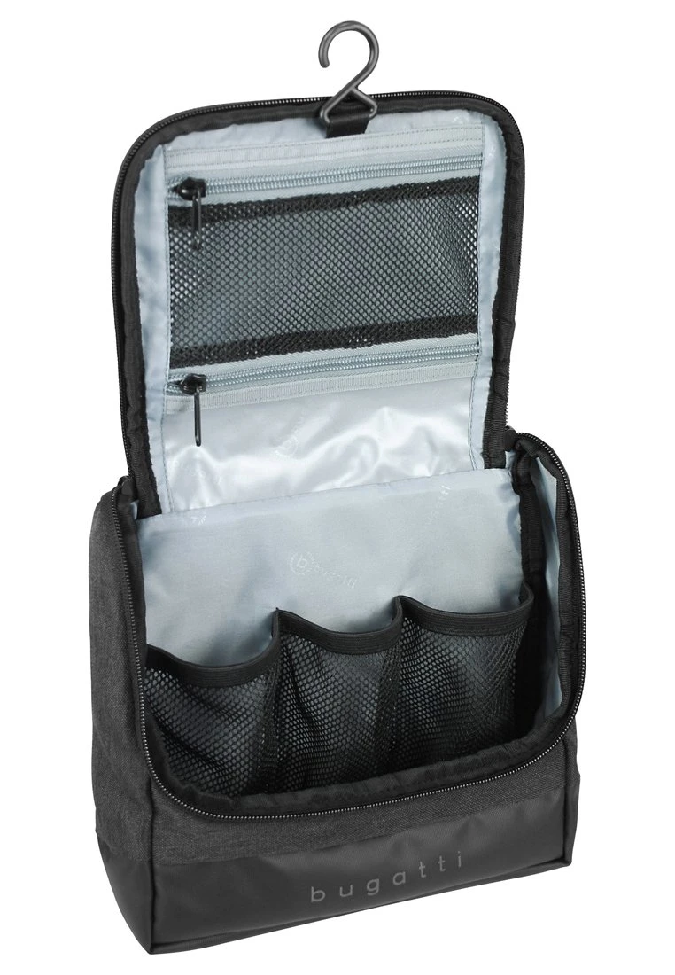 Bugatti MIT PRAKTISCHEM AUFHÄNGER - Kosmetiktasche - Black 6 Bugatti MIT PRAKTISCHEM AUFHÄNGER - Kosmetiktasche - Black – Bild 4