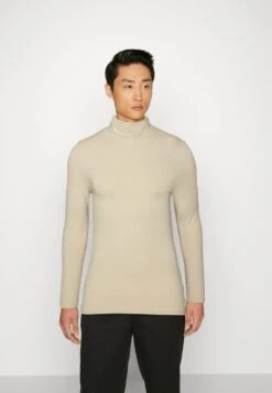 Pier One 2 PACK - Langarmshirt - Beige/bordeaux -Pier One Store 56ac16533860485ab0af4460b554ef38