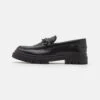 YOURTURN LEATHER UNISEX - Slipper - Black -Pier One Store 6ab2cd8a942f4a9d85bad5110b9c20ec