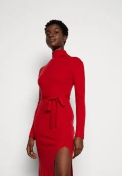 Anna Field ROLLKRAGEN RIPP MINI STRICKKLEID MIT GÜRTEL - Strickkleid - Red 11 Anna Field ROLLKRAGEN RIPP MINI STRICKKLEID MIT GÜRTEL - Strickkleid - Red -Pier One Store 71b57cf9ce54411882918bef331aba09