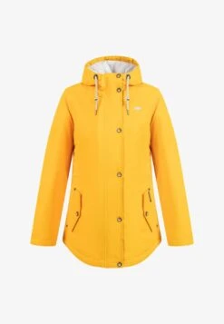 Schmuddelwedda MIT MAGIC PRINT SKYLAH - Regenjacke / Wasserabweisende Jacke - Sonnengelb -Pier One Store 76cf65a1cfd84407b6352c0f7e088b13