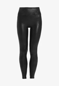 Spanx FAUX LEATHER LEGGINGS - Leggings - Strümpfe - Black -Pier One Store 7eec0d10486240bb80bf857bc3d7d1b7