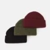 Pier One UNISEX 3 PACK - Mütze - Black/khaki/bordeaux -Pier One Store 87459dbe987649a8aaf826ac5710e03e 1