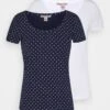 Anna Field 2ER PACK - T-Shirt Print - Navy/white 2 Anna Field 2ER PACK - T-Shirt Print - Navy/white -Pier One Store 9cbe316acd414fef89a8cfd7203de34f