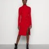 Anna Field ROLLKRAGEN RIPP MINI STRICKKLEID MIT GÜRTEL - Strickkleid - Red -Pier One Store 9fda608887c6431580b68dc824e7e09f