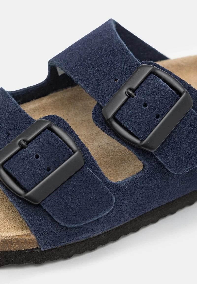 Pier One LEATHER UNISEX - Hausschuh - Dark Blue 8 Pier One LEATHER UNISEX - Hausschuh - Dark Blue – Bild 6