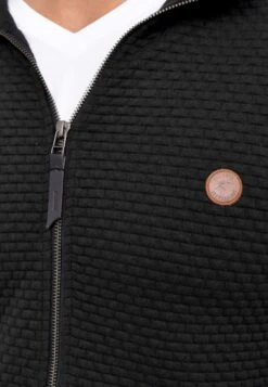 Indicode Jeans BERMIE - Sweatjacke - Black -Pier One Store b571643bd8c84dc5931fb4247ff567ff