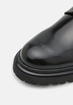 YOURTURN Leather UNISEX - Sportlicher Schnürer - Black -Pier One Store b5ccc4155fda4429aad0df5e4fcdb0da