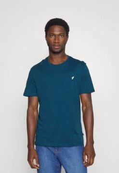 Pier One 5 PACK - T-Shirt Basic - White/blue/stone -Pier One Store b839b6722acb4810893aab216141f42b