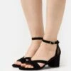 LEATHER WIDE FIT - Riemensandalette - Black -Pier One Store c71db8a1b1cf4394a9f456b01c006571