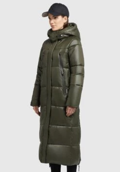 Khujo MELONA SHINY - Wintermantel - Dunkelgrün -Pier One Store ced31677049743988ef9e10c0583c5b6