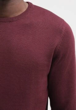 Pier One BASIC CREWNECK - Strickpullover - Bordeaux -Pier One Store d715837f4bae40fc8cff240ff173ecfa