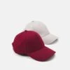 Pier One UNISEX 2 PACK - Cap - Light Grey/berry 1 Pier One UNISEX 2 PACK - Cap - Light Grey/berry -Pier One Store dc135ddce2ca4d6ea4c07bf8c622a918