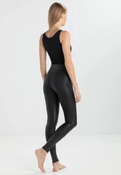 Spanx FAUX LEATHER LEGGINGS - Leggings - Strümpfe - Black -Pier One Store e926201106ac494387eac4b1574181be