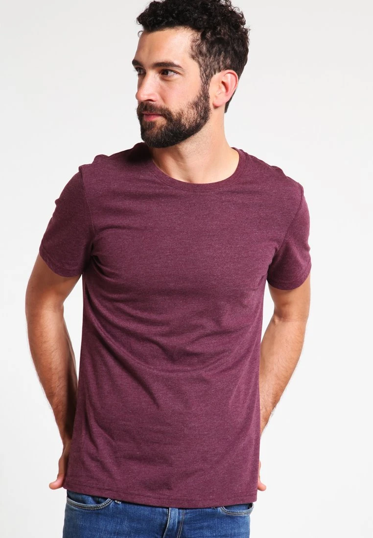 Pier One T-Shirt Basic - Bordeaux Melange 3 Pier One T-Shirt Basic - Bordeaux Melange