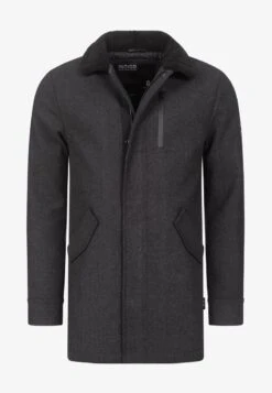 Indicode Jeans FALMO - Kurzmantel - Mini Herringbone Black -Pier One Store fe384659517d402da71935a7b4e5e6e9